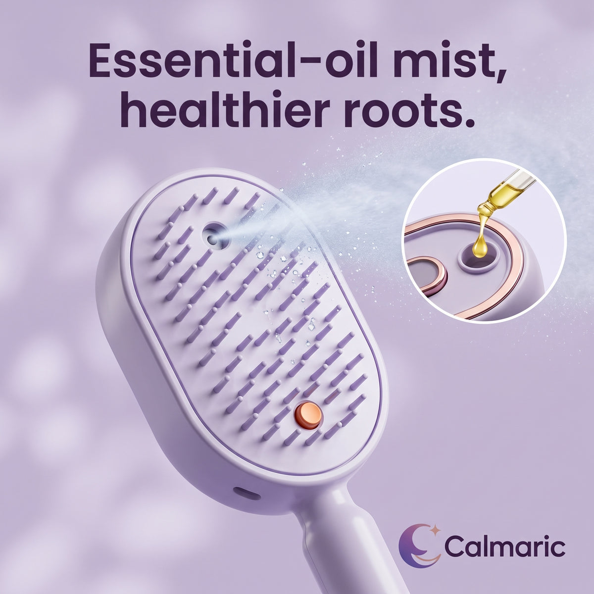 2026 Calmaric Electric Spray Air Cushion Massage Comb | Scalp-Spa Brush